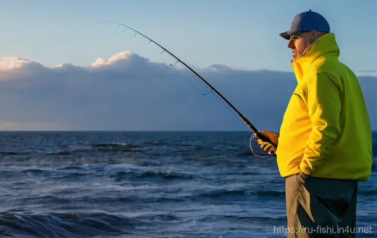갯바위 낚시 장비 추천 - **Prompt:** A detailed, close-up shot of a modern, high-performance spinning fishing setup. The focu... 갯바위 낚시 장비 추천 - **Prompt:** A detailed, close-up shot of a modern, high-performance spinning fishing setup. The focu...